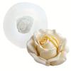 White Rose Resin, Silicone Molds for Candle and Soap Making - Delicate Petal Design, Suitable for DIY Gifts, Handicrafts and Home Decoration