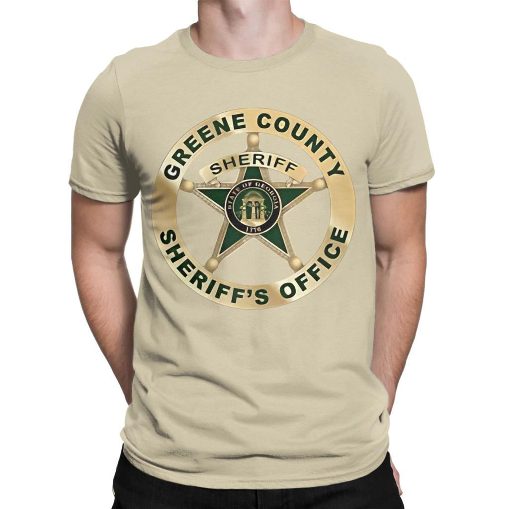 Greene County Sheriff Graphic 100 Cotton Tshirt Deputy Sheriff Office Decor Tees Tops For Unisex