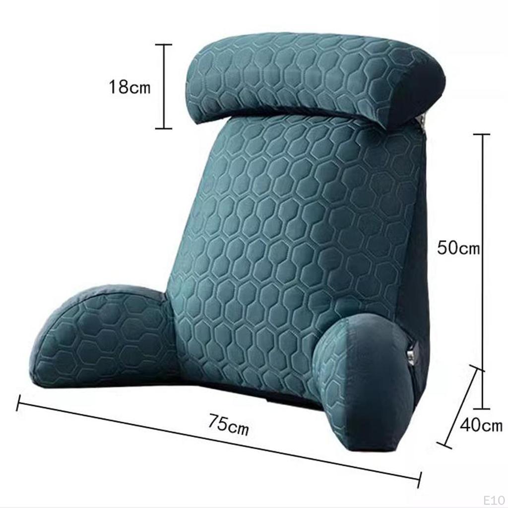 Cozy Supportive Reading Pillow for Bed, Lumbar Cushion Relaxing