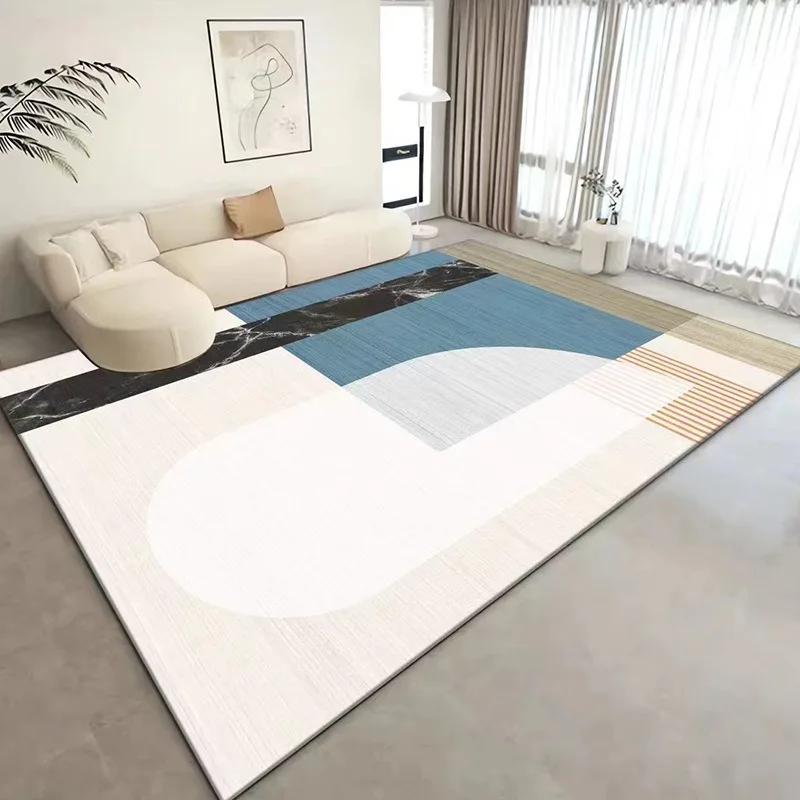 Living Room Carpet Bedroom High-density Loop Pile Rug Large Area Simple Style Foot Mat Dirt-resistant Easy To Care Floor Mats