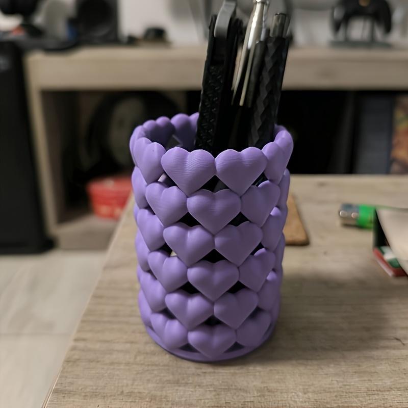 Creative Heart-Shaped Pencil Case | Made of Plastic, Provides Plenty of Pencil Storage Space, From Home & School