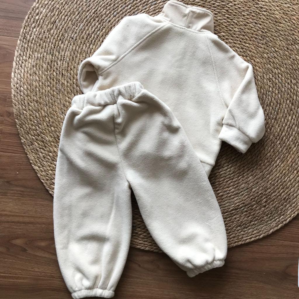 Kids Autumn Winter Clothing Set Fleece Hoodie + Pants 2 Pcs Girls Suit Double Fleece Kids Boys Tracksuit