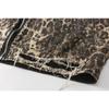Women's Vintage Short Windbreaker Jacket Autumn 2024 Luxury Brand Cotton Leopard Denim Jackets for Woman Women's Autumn Clothes