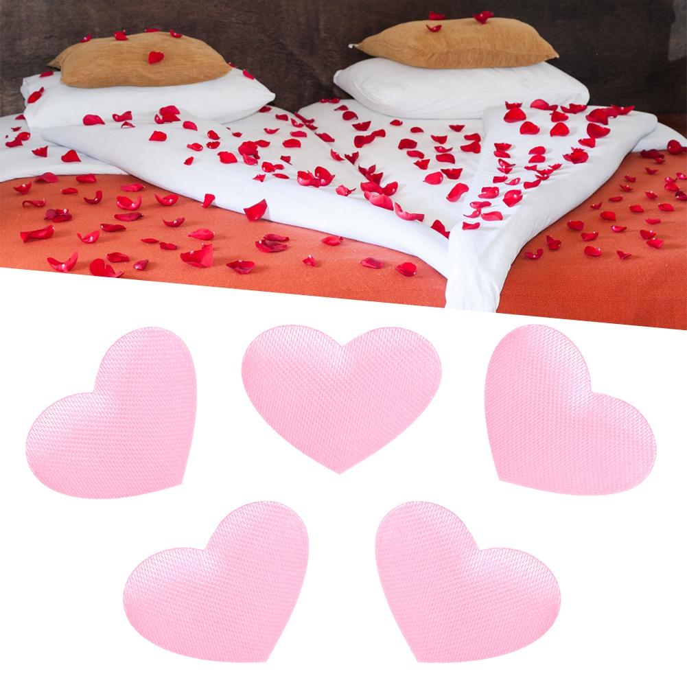 500 Stück Beutel Schwamm Herzförmige Dekoration Hochzeitstag Valentinstag Party