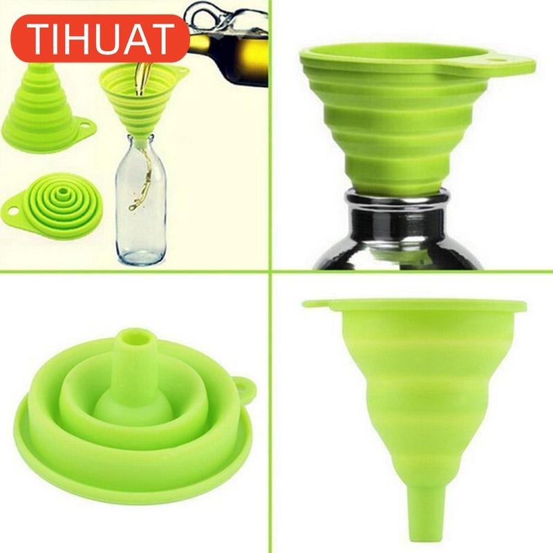 Folding Silicone Funnel In Assortment, 1 Piece
