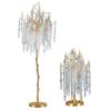 Elegant Crystal Table Lamp: French Art Deco Branch Design for Luxury Living and Dining Spaces