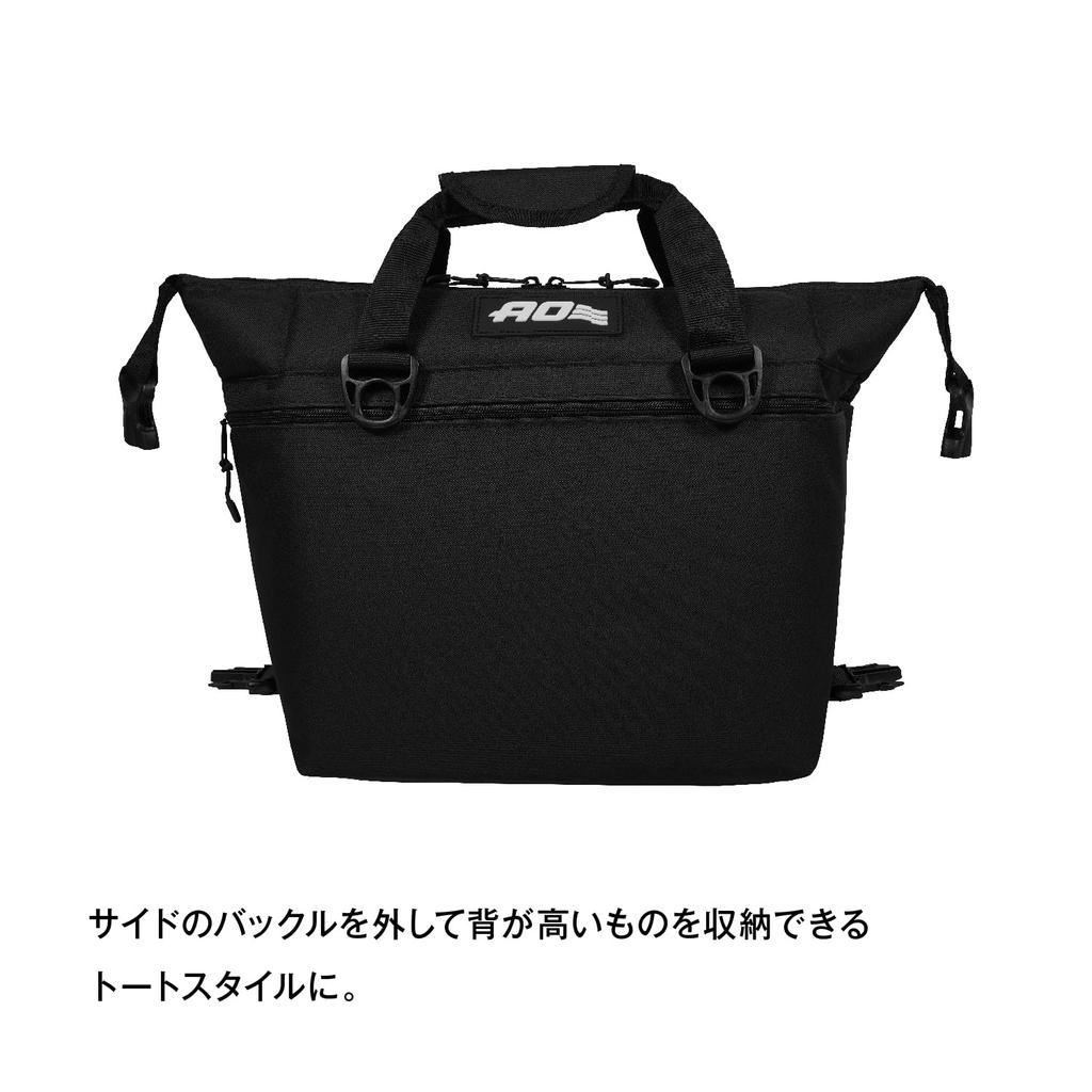 5 Year AO Coolers 12 Pack Canvas Soft Cooler Black 11L Lightweight Insulated Cooler Box Cooler Bag Cooling Bag Outdoor Camping Picnic [Genuine