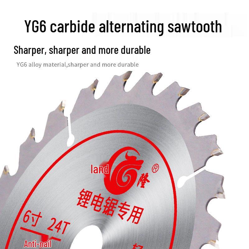 4-6.5 Inch Alloy Woodworking Saw Blades for Lithium Battery Saws