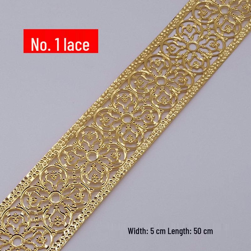 Decorative Wrought Iron Lace Strips In Gold & Silver for Photo Frames