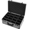 VEVOR Graded Card Case 4 Row 162 PSA Slab Storage Box with Combination Lock, Baseball Sports Trading Cards Holder Collector with 12 Dividers
