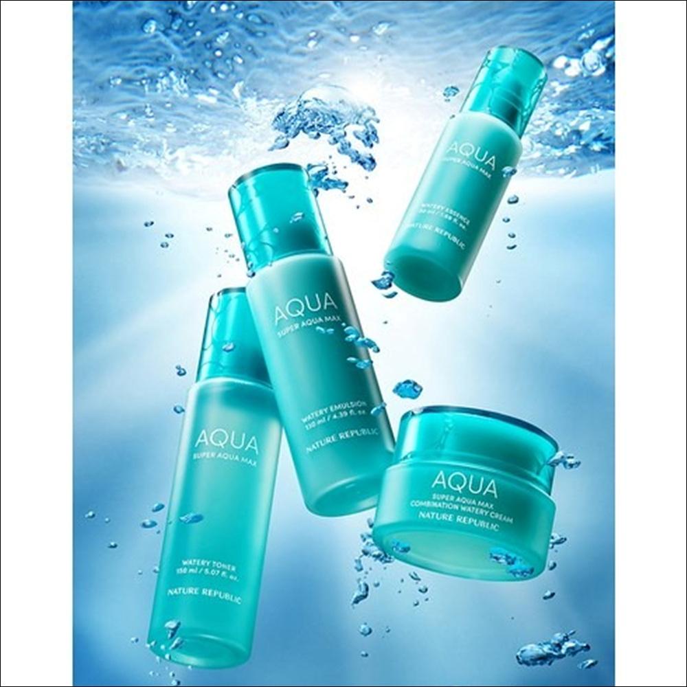 Nature Republic Super Aqua Max Combination Watery Cream Set (120ml Big Size + 40ml Special Gift)