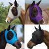 Horse Fly Mask 3D Design Supplies Ergonomics Pet Summer Eye Shield Anti Mosquito Ear Half Face Mesh Fly Protective Cover Parts