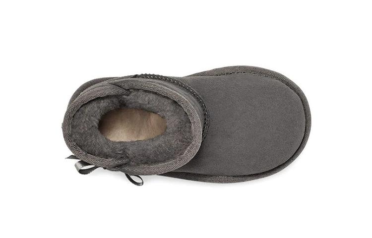 UGG Idris Comfortable, Fleece Lined Snow Boots Kids' Cotton Boots Children Aged 3 7 Years Old Charcoal Gray 1118888T-CHRC
