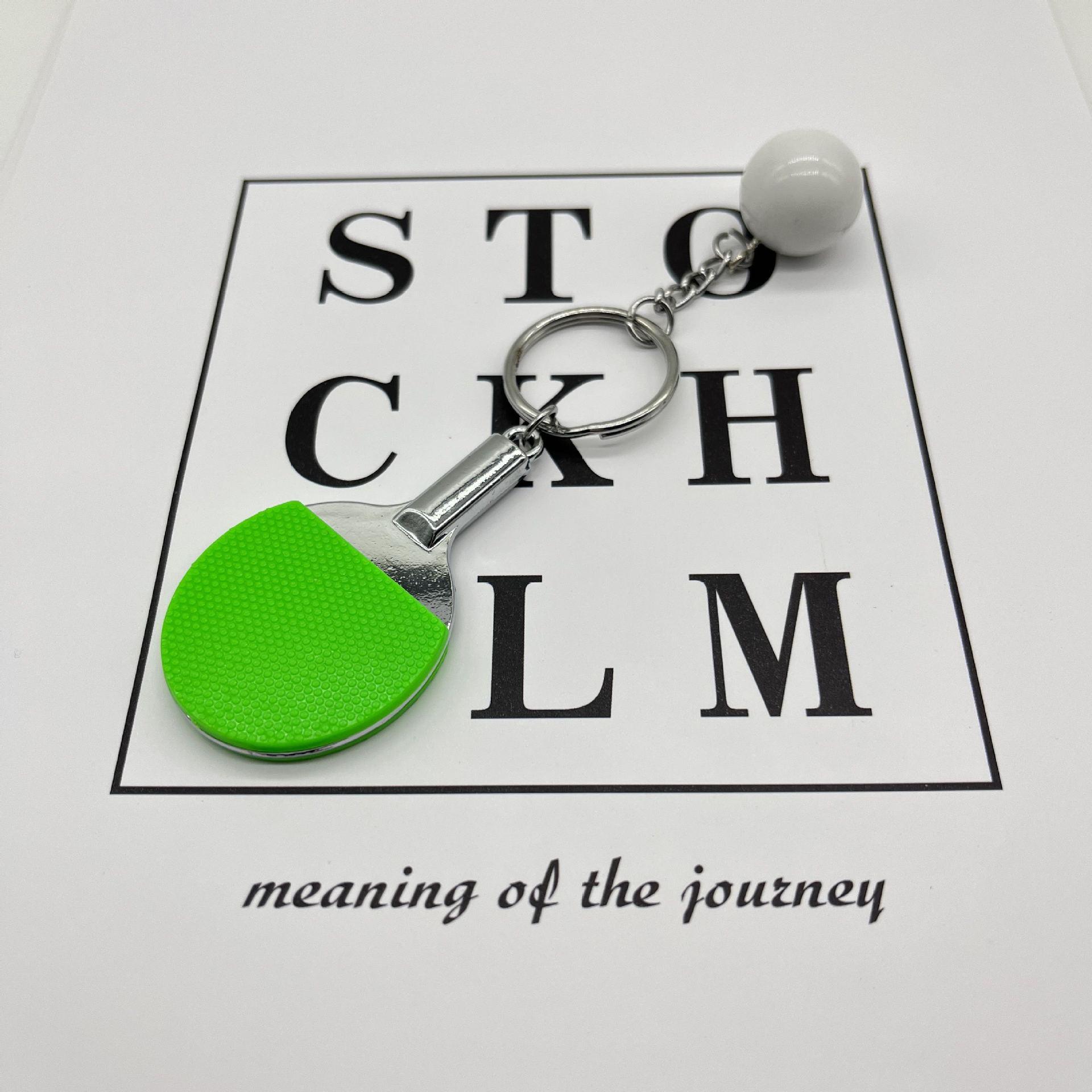 

Брелок в виде мини-ракетки для настольного тенниса - спортивный подарок для любителей спорта 6 cm