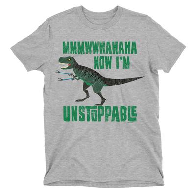 IM UNSTOPPABLE Mens Funny T-REX  T-Shirt Mens Womens Tees Top Tyrannosaurus Dinosaur Gift
