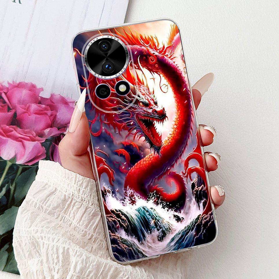 

Casing For Huawei Nova 13 12 Phone Case Nova 12i 13i Coque Flower Butterfly Dragon Animals Clear Soft Back Cover Nova13i Shell Huawei Nova 12i