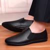 Fashion Men Casual Summer Loafers 2024 Simple Lightweight Groom Shoes Genuine Leather Fashion Men Business Shoes All-match Men's Shoes