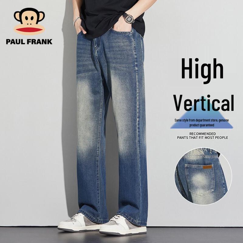 Paul Frank Men s American Retro Straight Wide-Leg Jeans M