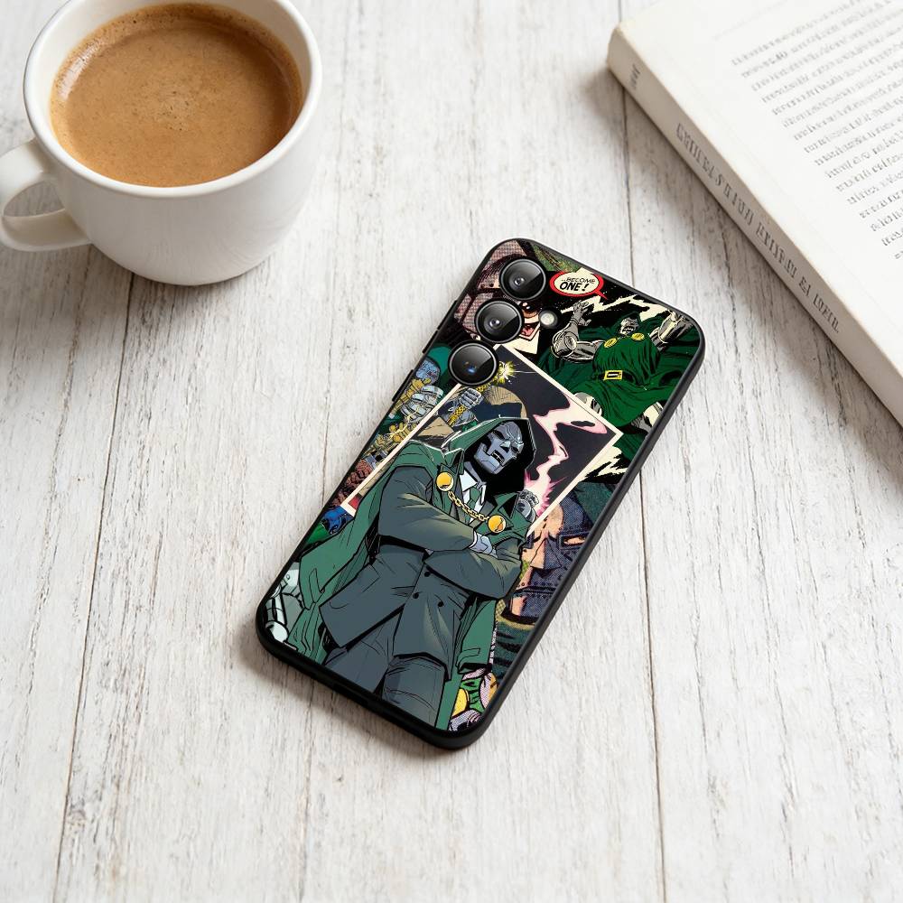 MF-DOOMs-Rapper Phone Case For Samsung Galaxy A73,A72,A71,A70,A53,A52,A51,Others Soft Black Cover