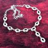 White Topaz Handmade Gemstone Necklace, 925 Solid Sterling Silver Necklace Antique Jewelry, Gift  For Love