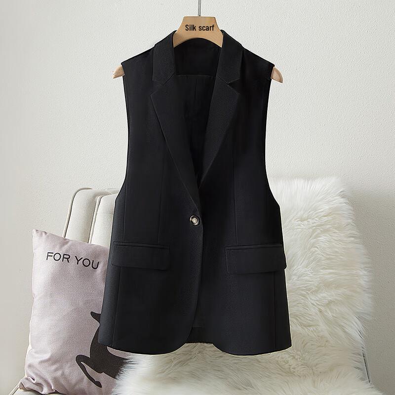 Women's Single-Button Lapel Vest