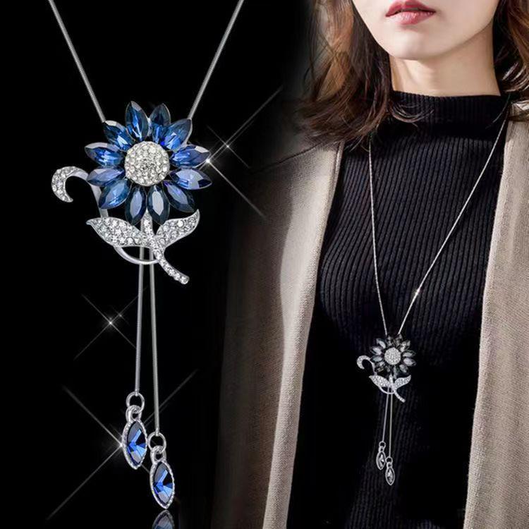 European Style Women s Versatile Long Necklace - Elegant Light Luxury Tassel Accessory for Autumn/Winter