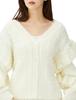Jill by Jill Stuart Low Gauge Cable Frill Cardigan