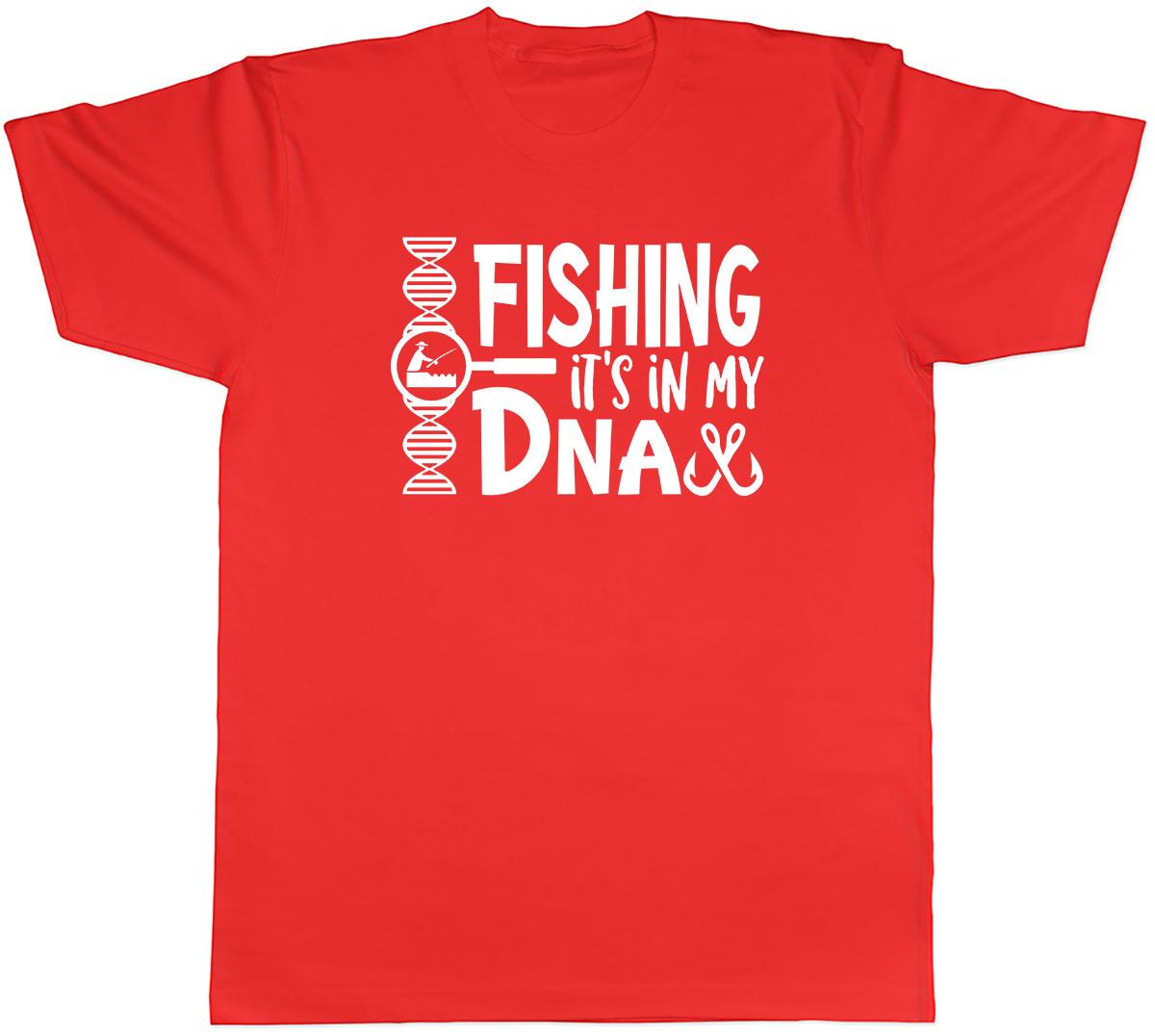 Fishing Its in my DNA Unisexs Unisex TShirt Tee S
