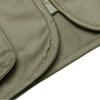 Men Waistcoat Solid Color Multi Pockets Zipper Sleeveless Spring Vest for Fishing