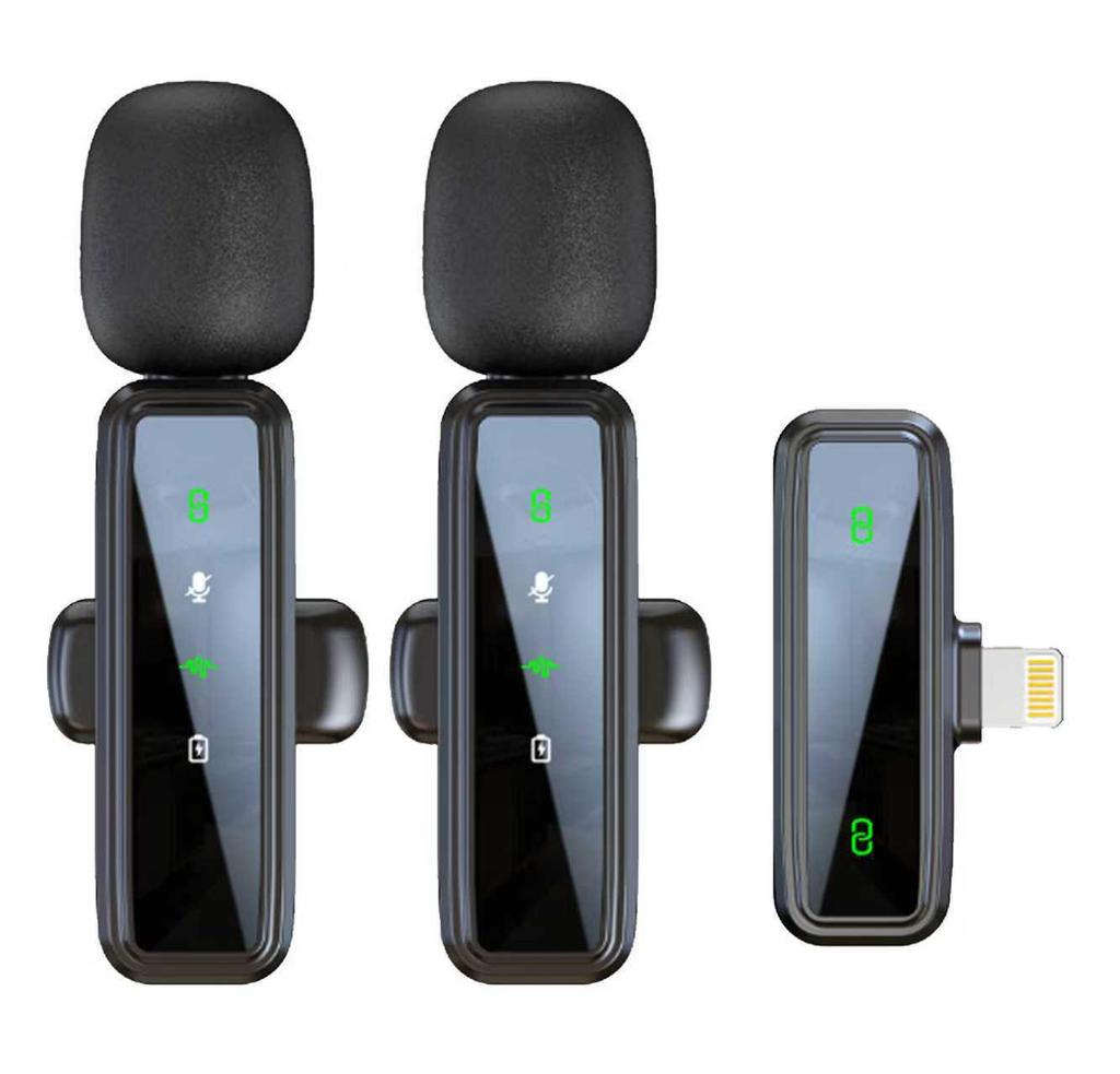 New J81 Lavalier Microphone: Smart Noise Reduction, Wireless J82 Three-in-One Mic