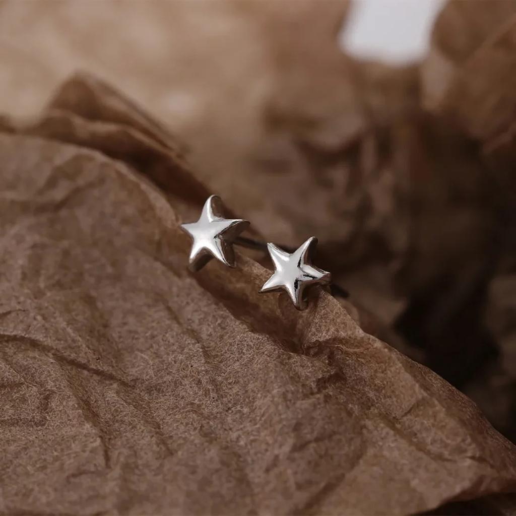 Earstuds, Female Stars, Simple Personality, Fashionable Pentagram, Cute Temperament, Trendy and Explosive Style