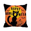 Cuscino Quadrato in Poliestere con Stampa di Stregone a Tema Halloween Decorazione per Divano Soggiorno Casa