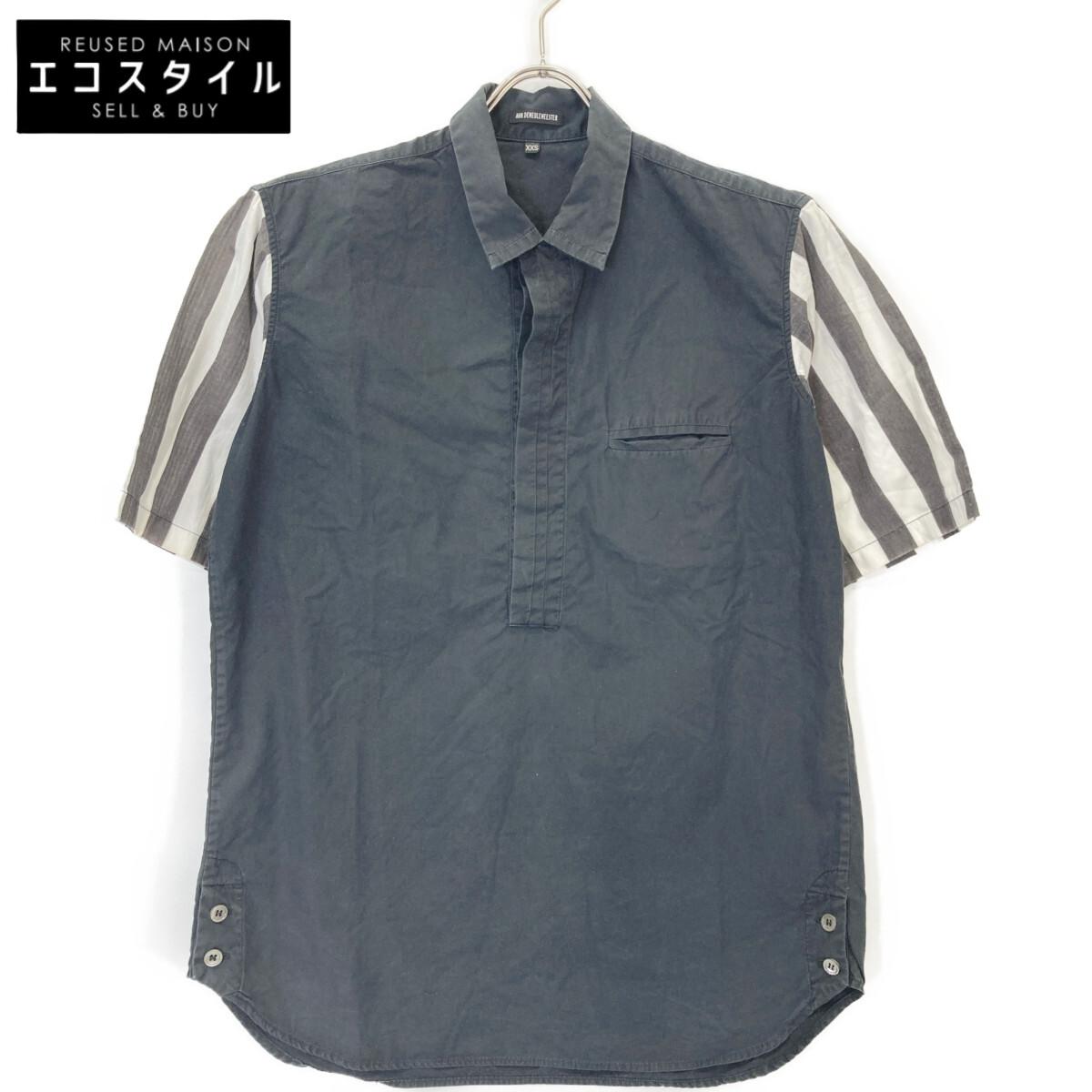 

ANN DEMEULEMEESTER 2008 Navy Switch Pullover Shirt tops XXS Navy systemUsed