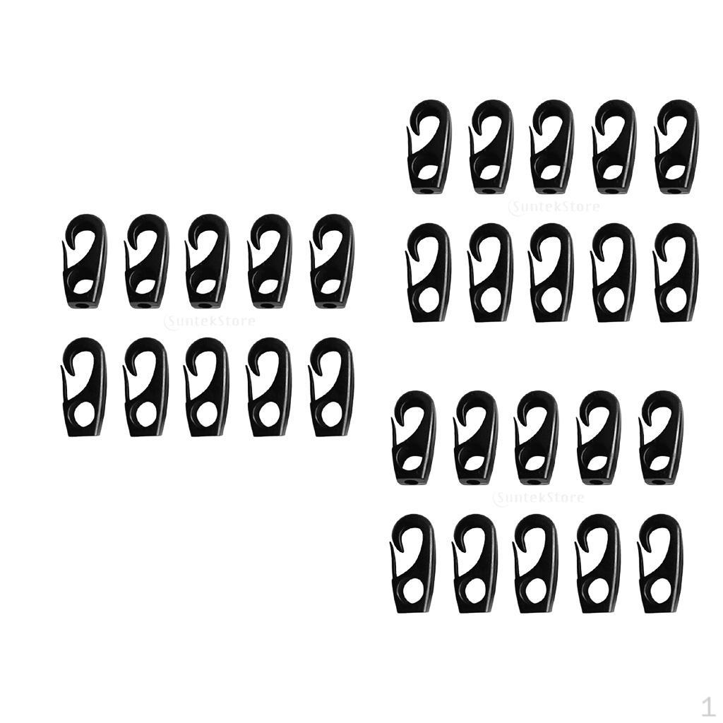 

7 мм Крючки для шнура - Амортизирующие Упаковка 30 шт. Лодочный Кемпинг Автомобильный Открытый