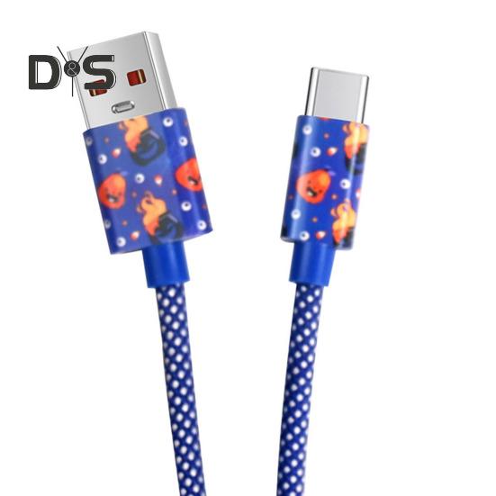 

Кабель USB Type C 5A Швидка зарядка для Huawei Лінія передачі даних з високошвидкісною флеш-зарядкою Захисний шнур для дому, офісу, подорожей 1M темно-синього кольору