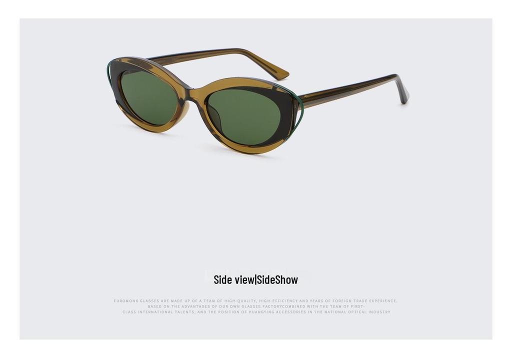 Cat Eye Sunglasses for Women, Slimming Design for Round & Square Faces, Celebrity Style, Korean Fashion, Anti-UV Protection