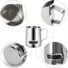 2pcs Milk Frothing Pitcher 20 Oz Stainless Steel Latte Art Pitcher Temp Control Milk Jug Barista Tools Coffee Shop Accessories