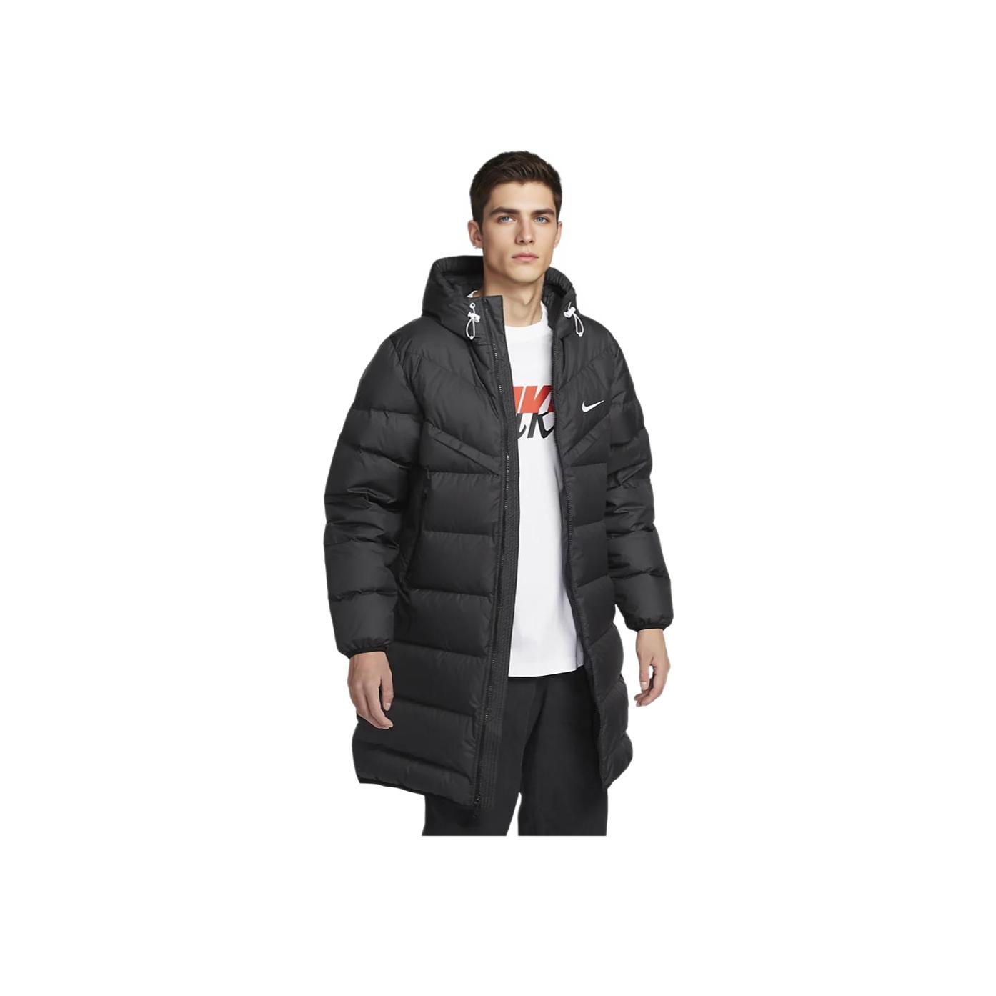 Nike Men's Black Storm-Fit Windrunner Insulated Waterproof Hooded Jacket Jackets Hq4185-010 Cm