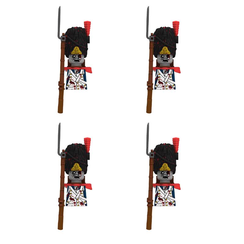 

Хоррор Хэллоуин Военный Ходячие мертвецы Солдат Фигурки Экшн Конструктор Армия Пехота Шлем Оружие Кирпичики Детская Игрушка Подарок