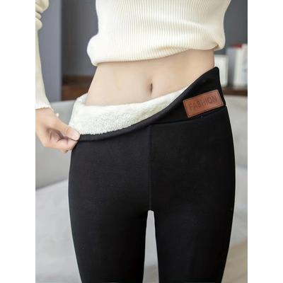 Stylish Warm: Women's Warm High-waisted Leggings Are Elastic and Comfortable
