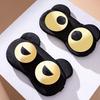 Cute Eye Mask for Sleep Soft Comfortable Sleep Mask Relieve Stress Fatigue Adjustable Straps Eye Shield for Travel Home Use