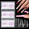 140Pcs Straight Tube Shape Nail Extension Forms Dual Nail Forms  for Gel Nail Art Salon Use