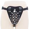 Erotic Men Chastity Underwear Erotic PU Leather Caged Basket G-string Sissy Gay Open Butt Jockstrap Panties Sexy Thong With Lock