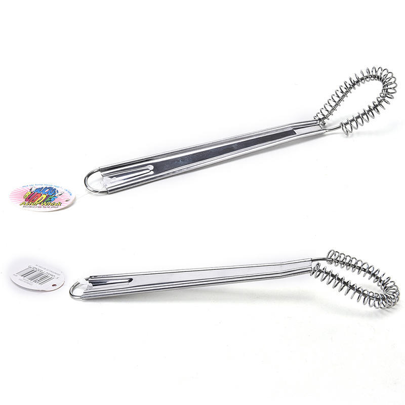 2016  Cooking Tools Steel Egg Beater Mini Whisk Milk Frother Foamer Coffee Mixer Spring Sauce Blender Accessoire De Cuisine