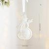 Christmas Bow Ornament Sparkling White Christmas Bell Christmas Star Ornament Festive For Party Decoration Holiday Celebration