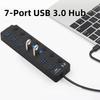7 In 1 USB 3.0 Hub 7 Ports USB High-speed Extender  for Laptop/Computers/Keyboard/U Disk