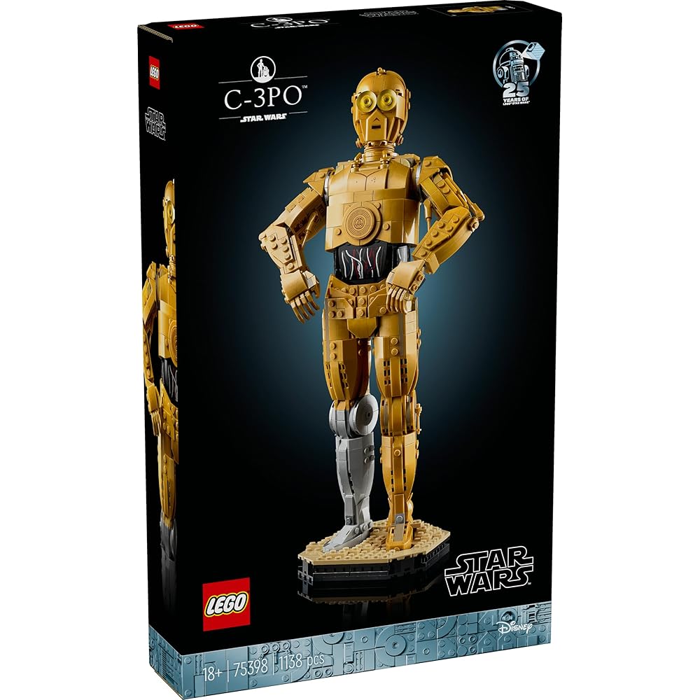 LEGO Star Wars C-3PO Building Toy 1138 Pieces Collectible Figure for Kids and Adults