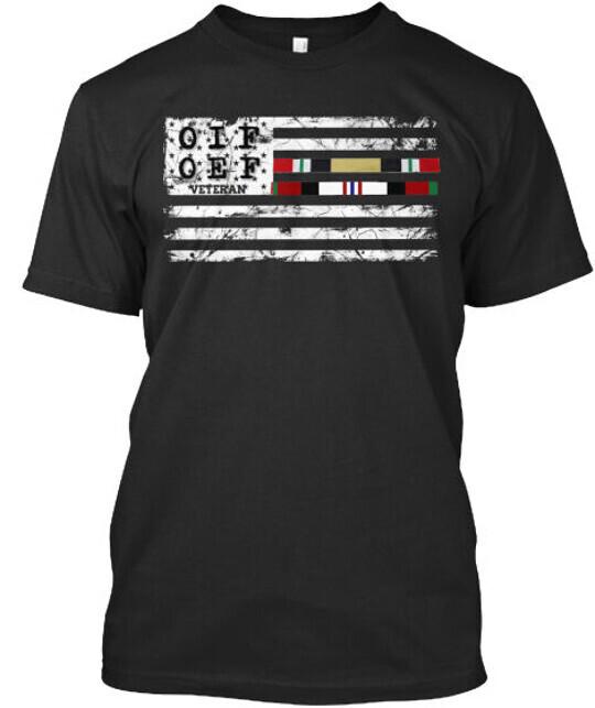 Oifoef Veterans Oif Oef Veteran Premium T-Shirt Made in the USA Size S to 5XL L