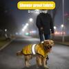 Dog Poncho, Rain Jacket for Dogs Waterproof, Reflective Safety Dog Raincoat, Yellow M Size, Polyester Material