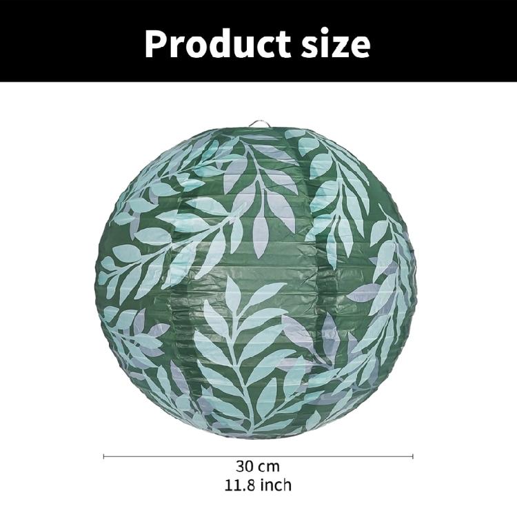 3PCS Decorative Paper Lanterns Leaf Pattern Hanging Lanterns Suitable for Weddings Birthdays and Festival Atmosphere